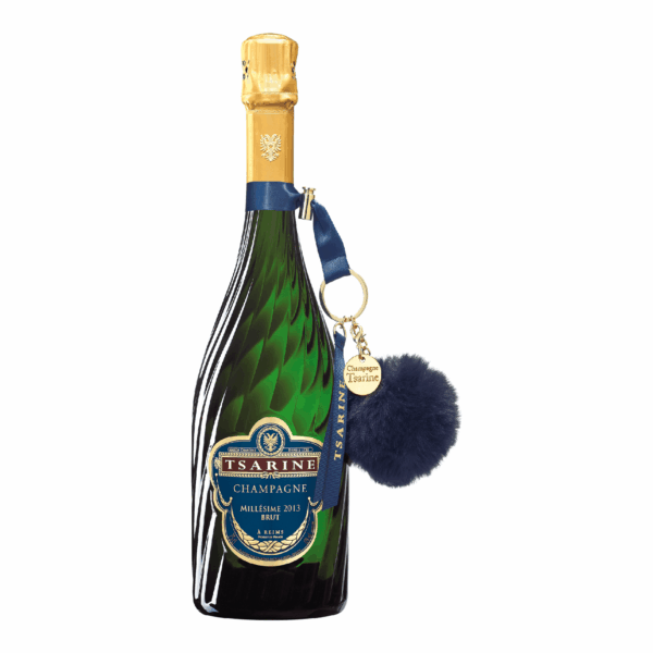 Kulcstartó - Kék pompom