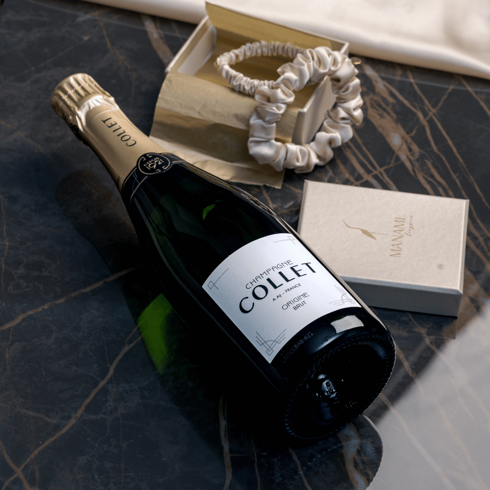 Collet Brut ajándékcsomag – MANAMI 100% selyem hajgumi szett