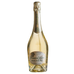Perrier-Jouët Blanc de Blancs díszdobozban, 2 pohárral champagne